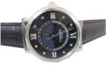 Ronde Solo De Cartier 42mm RG Moonphase Black Dial on Black Leather Strap